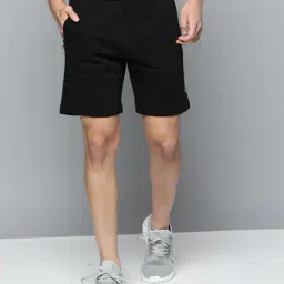 alcis Slim Fit Knit Shorts with Brand Print image 1