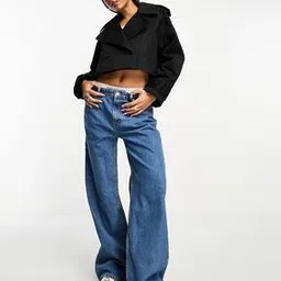 asos design Women Relaxed Fit Cropped Trench Coat-picture-18