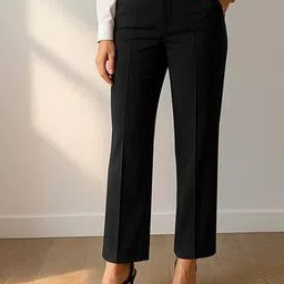 barcino Women Relaxed Fit Flat-Front Trousers-picture-28