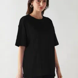togs & terre Women Cotton Round Neck T-Shirt image 1