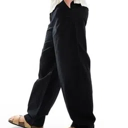 asos design Wide Leg Linen Chino Trousers-picture-46