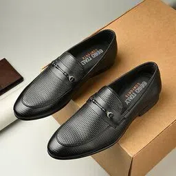 eego italy Men Pointed-Toe Slip-On Shoes-picture-12