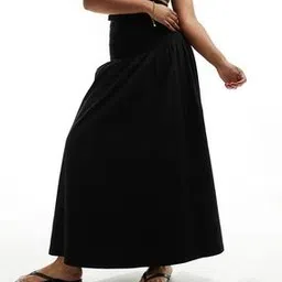 asos design Women Shirred Waist Low-Rise Maxi Skirt-picture-18