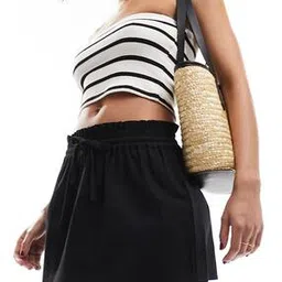 asos design Women Tie-Waist Mini A-Line Dress-picture-46