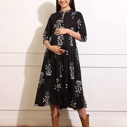 aanyor Women Printed Fit & Flare Dress-picture-29
