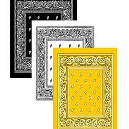 aashirwad crafts Men Set of 3 Paisley Pattern Bandanas-picture-22