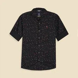 allen solly Boys Regular Fit Shirt with Spread Collar-picture-52