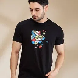 being human Men Graphic Print Regular Fit Crew-Neck T-Shirt-picture-12