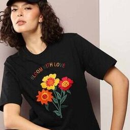 dillinger Women Regular Fit Crew-Neck T-Shirt-picture-9