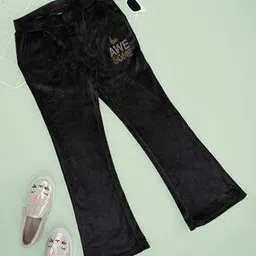 pantaloons junior Girls Mid-Rise Typographic Print Pants-picture-51