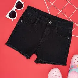 pantaloons junior Girls Regular-Fit Shorts with 5-Pocket Styling-picture-12