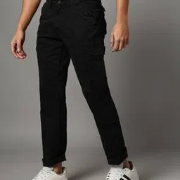 spykar Men Flat-Front Regular Fit Cargo Pants-picture-36