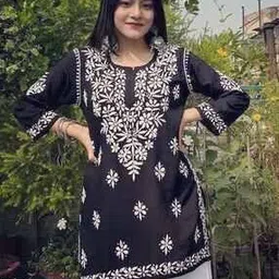 opive fashion hub Women Embroidered Straight Tunic -picture-39