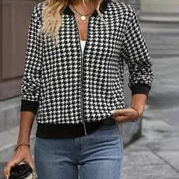 maykr Women Checks Jacket-picture-27