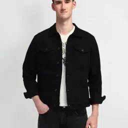 u.s. polo assn. Men Regular Fit Denim Jacket with Flap Pockets image 1