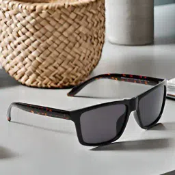 sunnies Men UV Protected Lens Rectangular Sunglasses - SNS-014-C1B image 1