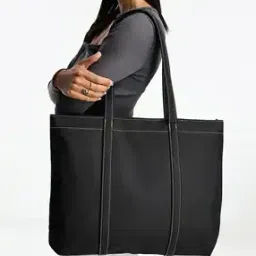 asos design Women Rubberized Showerproof Tote Bag-picture-20