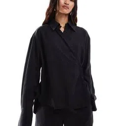 asos design Wrap-Tie Co-Ord Shirt-picture-30