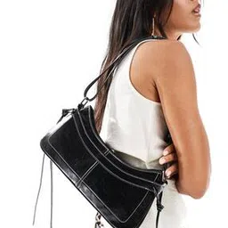 asos design Contrast Stitch Multi Gusset Shoulder with Tie Sides-picture-33