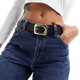 asos design Waist & Hip Jeans Belt with Angled Square Buckle-picture-22