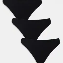 asos design Pack of 3 Ribbed Thongs-picture-27