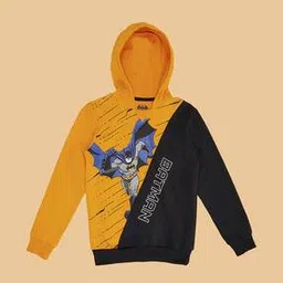 pantaloons junior Boys Batman Print Regular Fit Cotton Hoodie-picture-29