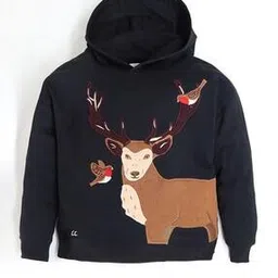 cherry crumble by nitt hyman Boys Applique Loose Fit Hoodie-picture-22