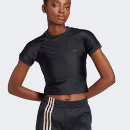 adidas originals Women Regular Fit Crew-Neck T-Shirt with Logo Embroidery-picture-53