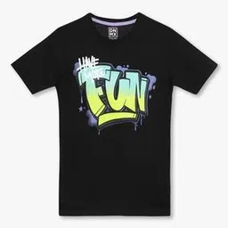 yb dnmx for trends select Boys Graphic Print Relaxed Fit Round-Neck T-Shirt-picture-11