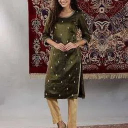 aurelia Women Embroidered Straight Kurta-picture-53