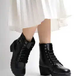 shoetopia Girls Lace-Up Ankle-Length Boots-picture-29