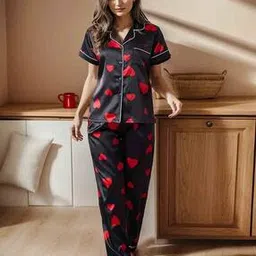 jade & julie Women Printed Shirt & Pyjamas Set-picture-16