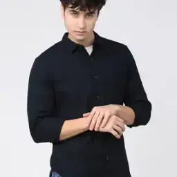 eyebogler Men Regular Fit Shirt with Patch Pocket-picture-52