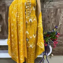 jensuits Women Ikat Print Unstitched Dress Material-picture-52