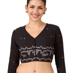 studio shringaar Women Printed Front Open Blouse image 1