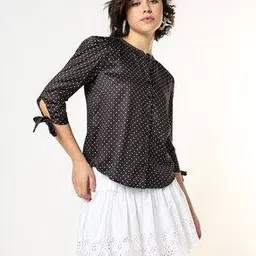 fyre rose Women Polka-Dot Print Slim Fit Shirt-picture-15