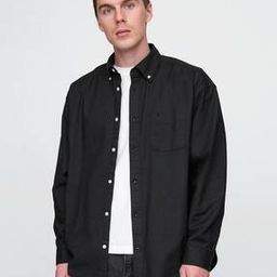 gap Men Oxford Big Shirt with Spread Collar-picture-7
