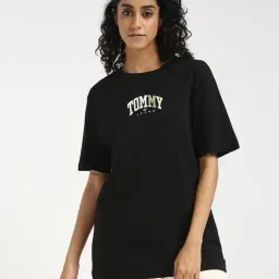 tommy hilfiger Women Varsity Relaxed Fit Crew-Neck T-Shirt image 1