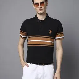 u.s. polo assn. Men Placement Striped Slim Fit Polo T-Shirt-picture-12