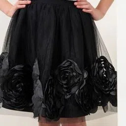angel & rocket Girls Floral Applique A-Line Skirt-picture-41