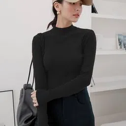 clafoutis Women Ribbed Turtleneck Pullover-picture-35