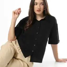 fyre rose Women Relaxed Fit Shirt with Spread Collar-picture-16
