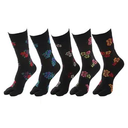 marc Pack of 5 Floral Print  Mid-Calf Length Socks image 1