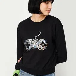 max Women Regular Fit Graphic Print Sweatshirt-picture-53