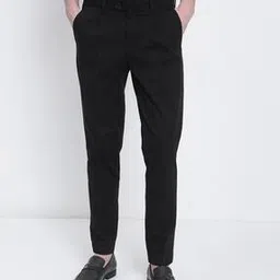 british club Men Mid-Rise Smart Slim Fit Pleated Trousers-picture-33