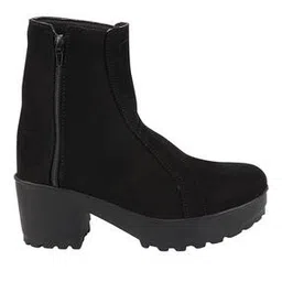 shoetopia Round-Toe Boots with Zip Closure-picture-39