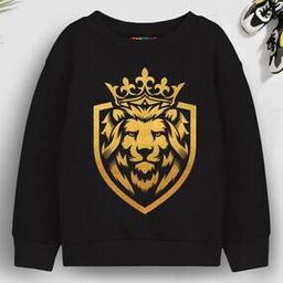 trampoline Graphic Print Crew-Neck Sweatshirt-picture-0