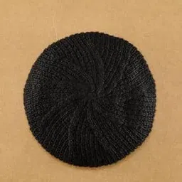 Fabindia Black Acrylic Woven Cap-picture-13