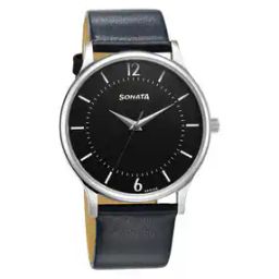 sonata Men Water-Resistant Analogue Watch-NT77105SL18W-picture-25