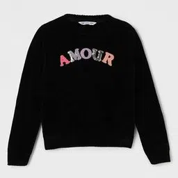 fame forever by lifestyle Girls Embroidery Sweater Dress-picture-38